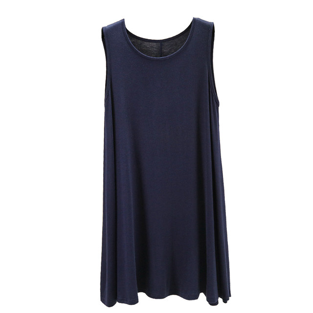 Summer Modal Large Size Vest Dress Women 200Jin [Jin equals 0.5kg] Fat ...