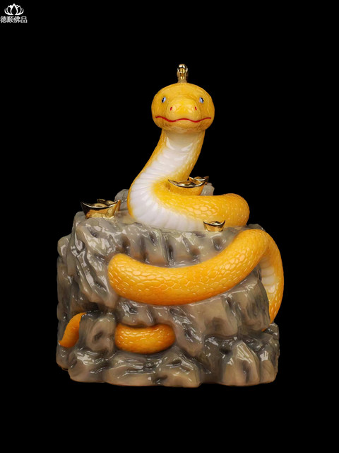 Snake ornaments like python, white marble zodiac ornaments, twelve ...