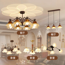 Yiduo French Retro Living Room Chandelier Bedroom Designer Romantic Flower Main Light Whole House Package Antique Style Lighting Fixtures