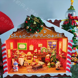 [Sold Out Display] Christmas Gingerbread House Cute Miniature Food Play Scene Storage Box Desktop Decoration Handmade Holiday Ornament