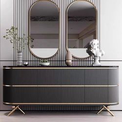Light luxury sideboard, entrance cabinet, American-style living room sideboard, minimalist slate decorative cabinet, wall side cabinet, entrance hall cabinet