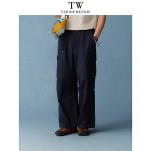 
TeenieWeenie Bear Men's 2026 Spring New Casual Double Pleated Pocket Straight Overalls Trousers