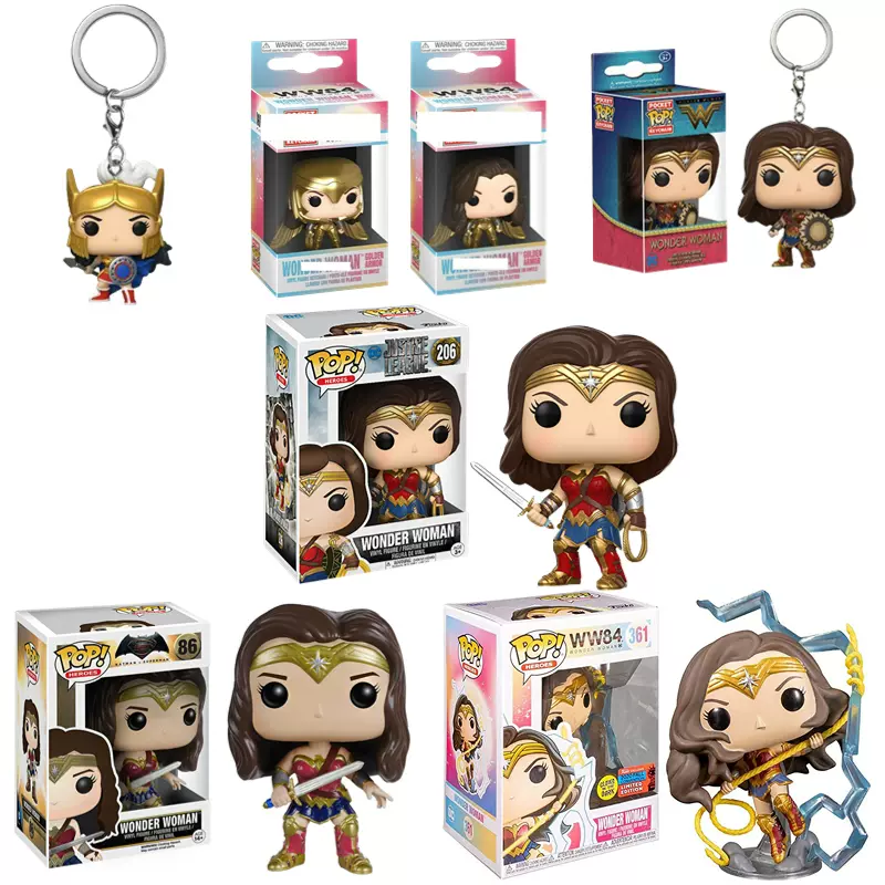 1 Portachiavi funko pop Wonder Woman