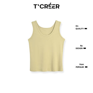
TCREER [Late Spring Color] Stacking Vest Women's New Round Neck Slim Fit Versatile Top