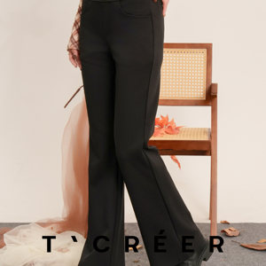 
TCREER [Guanlandu] Autumn fashion minimalist and versatile casual trousers for women