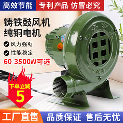 Small Household Blower Single-Phase Boiler Blower Stove Induced Draft Fan 220V Powerful Centrifugal Industrial Fan