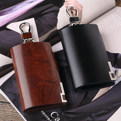 Emperor Paul Key Bag for Men, Large Capacity Storage Bag, Genuine Leather Men's Waist-Hanging Car Key Bag, Coin Purse, Card Holder