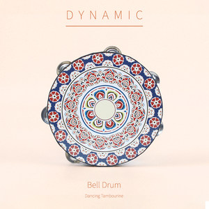 
Children's 7-inch tambourine kindergarten Dunhuang Feitian Xinjiang dance Uyghur hand-painted drum dance props Orff instruments