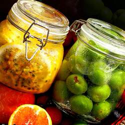 Sealed Glass Food-Grade Jars, Honey and Wine Storage Jars, Pickle Jars, Empty Jars for Pickling, Wide-Mouth Storage Containers