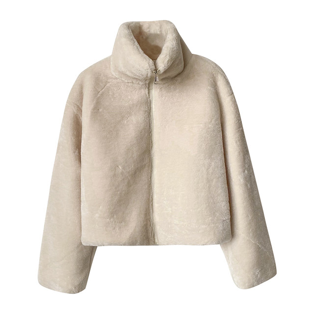 1.5Jin [Jin is equal to 0.5kg] Winter new apricot imitation fur jacket ...