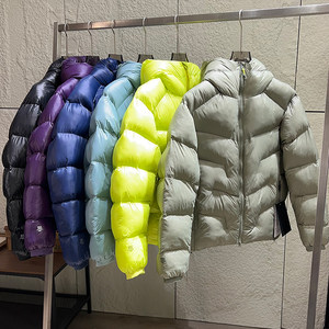 
Urban function! Light and fluffy! Foreign trade men's winter couple's thickened cold-resistant hooded cotton coat trendy