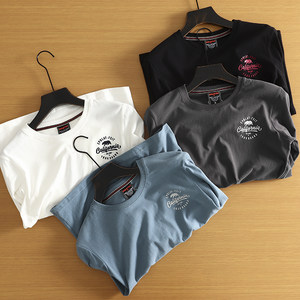 Skin-friendly and comfortable! Washed pure cotton and fur! Simple and versatile round neck long-sleeved T-shirt for men in autumn and winter