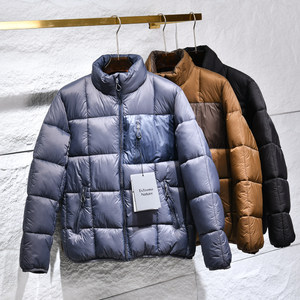 
Mountain style outdoor! Contrast color pocket design! Foreign trade men's winter fluffy bread coat for men and women for couples