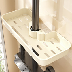 Bathroom Shower Rack, No-Drill Wall-Mounted Toilet Washbasin Wall Storage Shelf