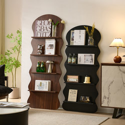 Second-Hand Magazine Rack, Floor-Standing Storage Rack for Newspapers and Magazines, Simple Nordic Retro Multi-Layer Picture Album Display Rack