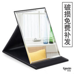 The Mirror Was Placed on the Table as a Makeup Mirror, and the Foldable Desktop Makeup Mirror Was Used in the Dormitory