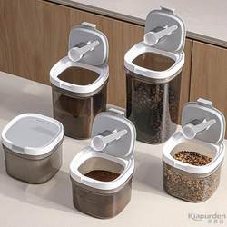 Coffee Powder Sealed Jar, Food-Grade High Borosilicate Glass, Special Storage Jar for Coffee Beans, Tea Leaves, Milk Powder, and Grains