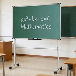 Aucs Aoshi Mobile Blackboard Chalk Writing Board for Children, Home Teaching Double-Sided Magnetic Whiteboard, Erasable Handwriting Drawing Board, Classroom Lecture Blackboard with Stand