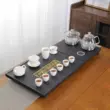 Bộ khay trà đá Wujin, cấp nước hoàn toàn tự động, bàn trà, ấm đun nước, bếp từ tích hợp, biển trà gia đình, khắc chữ theo yêu cầu ban tra dien thong minh Bàn trà điện