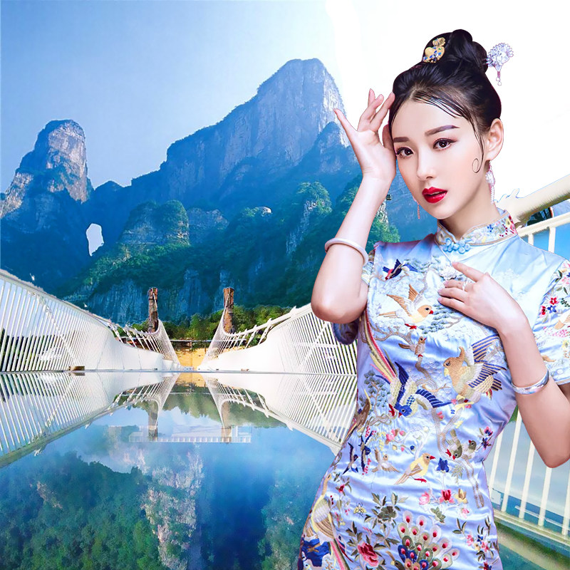 杭州等多地出发长沙张家界旅游5天4晚跟团游森林公园天门山凤凰