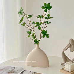 ins Artificial Plants with Simulated Horsewood Branches for Indoor Living Room Decoration, Artificial Flowers, Hanging Clock Branches, Fake Green Plants, Vase Ornaments