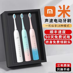Mickey Electric Toothbrush Adult Fully Automatic Soft-Bristled Smart Sonic Rechargeable Waterproof Male and Female Student Couple Set
