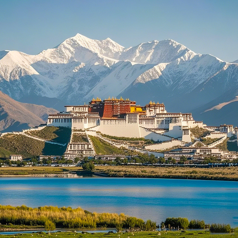 【卧去飞回】西藏旅游拉萨四钻酒店林芝羊湖纳木措10天9晚跟团游