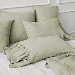 Cotton and linen couple children single pillow cover