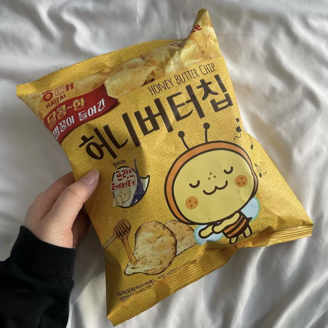 包邮韩国进口零食海太蜂蜜黄油薯片网红土豆脆片