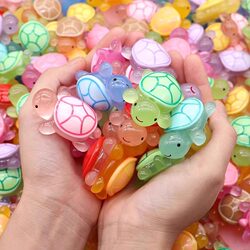 Colorful Glow-In-The-Dark Little Turtles Tiktok Trending Internet Celebrity Turtle Matching Toys Ornaments Sea Turtle Animal Blind Bags Wholesale