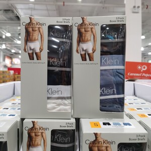 Shanghai Costco domestic purchasing Calvin Klein men's underwear CK flat -angle trousers 3 pieces of middle waist shorts
