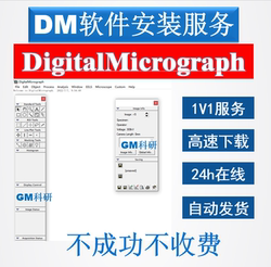 Dm Software/Digitalmicrograph Software Installation/Remote Installation Service/Tem Data Processing