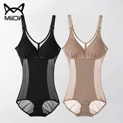 Miiow/catman Corset Women's Summer Thin Seamless Wear-free Underwear Tight Hip Lifting Abdomen Corset Waist Body Jumpsuit