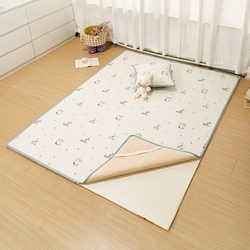 Class a Maternal and Infant Grade, All-Cotton, Waterproof, Urine-Proof, Non-Slip, Machine Washable Baby Crawling Mat, Fitted Sheet Protector, Crawling Floor Mat