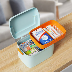 Medicine Box for Home Use, Large-Capacity Medicine Box, Portable Medicine Tablet Storage Box, Kidsren's First Aid Small Medicine Box