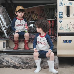 
Young Master Cool and Handsome Sports Suit Boy Quick Dry Sweat Absorbing Sunscreen T-shirt Swimming Suit Swimming Boys Summer Children's Swimming Suit