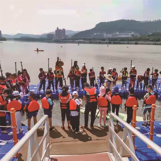 
Dragon Boat Race Pier Leisure Fishing Platform Multi-Specification Combined Pontoon Exhibition Water Floating Platform
