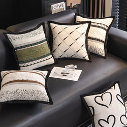 2026 New Model Light Luxury High-End Sofa Cushion Living Room Home Bed Backrest Lumbar Pillow Cushion Cover with Insert