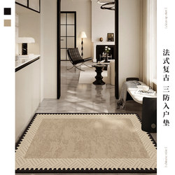 French Retro Mid-Century Style Entrance Door Mat 2025 New Model Door Mat for Entryway, Stain-Resistant and Washable Carpet
