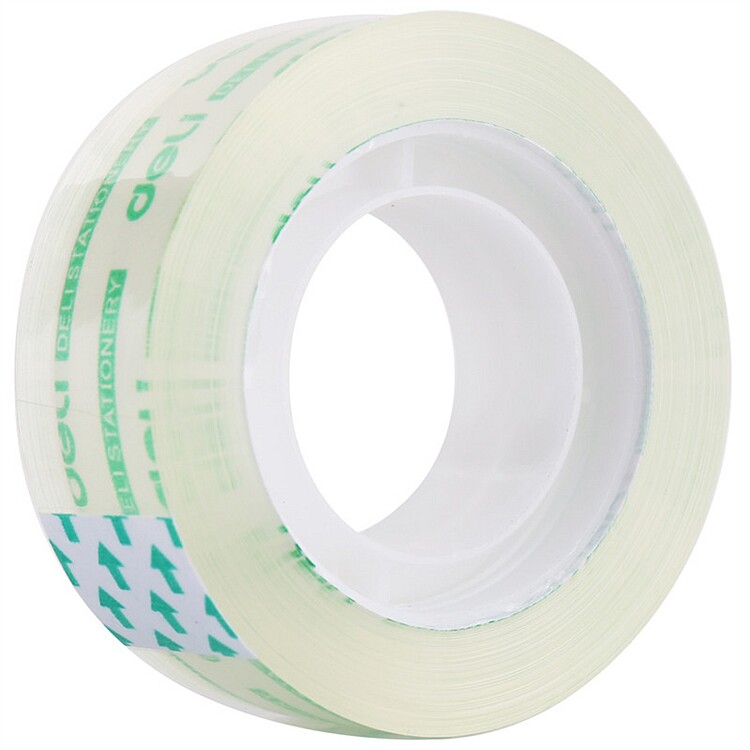 델리 문구류 30064 테이프 투명 소형 접착 테이프 12|18MM 학생 사무용품 손으로 찢은 수제 테이프 811 테이프 홀더 투명 접착 커터 데스크탑 문구 커터 -