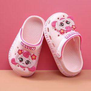 
Children's hole shoes girls slippers summer new style non-slip soft sole sandals baby big children girls beach shoes sandals