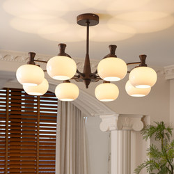 Dizan Living Room Chandelier, American Mid-Century Style Dining Room Main Light, French Retro, South Asian Style Bedroom Lighting Fixtures