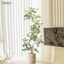 Light Luxury Jacaranda Artificial Green Plant Large Dense-Leaf Monkey Ear Plant Indoor Fake Plant Living Room Floor Decoration Ornament