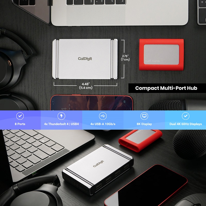 Caldigit Element Thunderbolt 4 Hub - 7ポートUSB4ドック