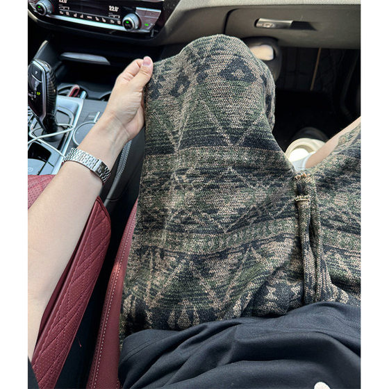 
300*0.5kg Large size men's knitted dirty shorts men's summer ethnic style over-knee 5-point pants loose casual pants 2