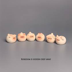 Bored? Place a Bunch of Cute Bun Elf Figurines to Cure Your Computer Desktop of Boredom, Japanese-Style Workstation Desk Decorations