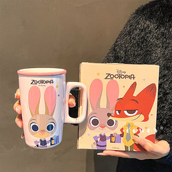 Zootopia Judy Nick Ceramic Mug Home Use High-Quality Couple Water Cup Women's Birthday Gift