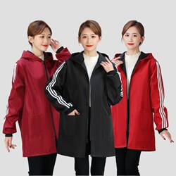 Autumn and Winter Fleece-Lined Workwear for Women, Stylish Long-Sleeve Apron, Water-Resistant, Oil-Proof, Durable Protective Clothing Jacket for Men