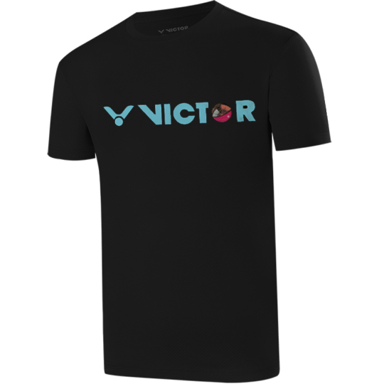 VICTOR Stingers バドミントンシャツ 2XL 黒 VICTOR Stingers バドミントンシャツ 2XL 黒