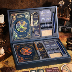 Magic Academy Notebook Set Gift Box Harry Potter Planner High-Quality Notebook Elementary School Supplies Diary Sticker Gift Pack Girls' Birthday Gift New Year's Gift